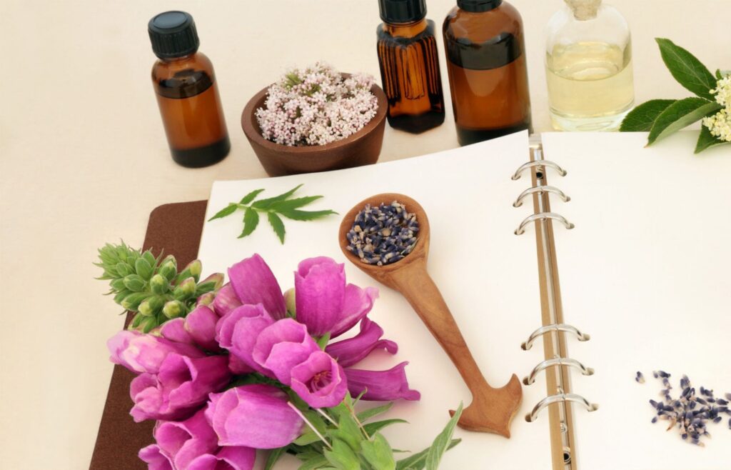 Fiori di digitalis, lavanda e tinture: il diario dei rimedi naturali